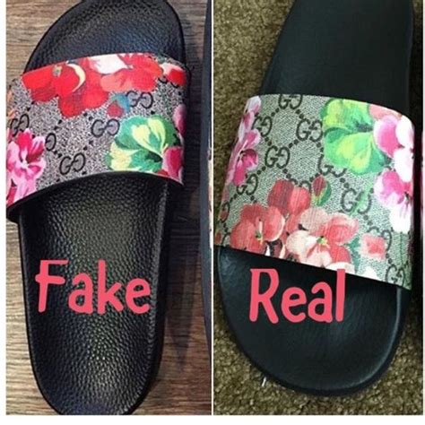 how to tell fake gucci slides|gucci slides cheap real.